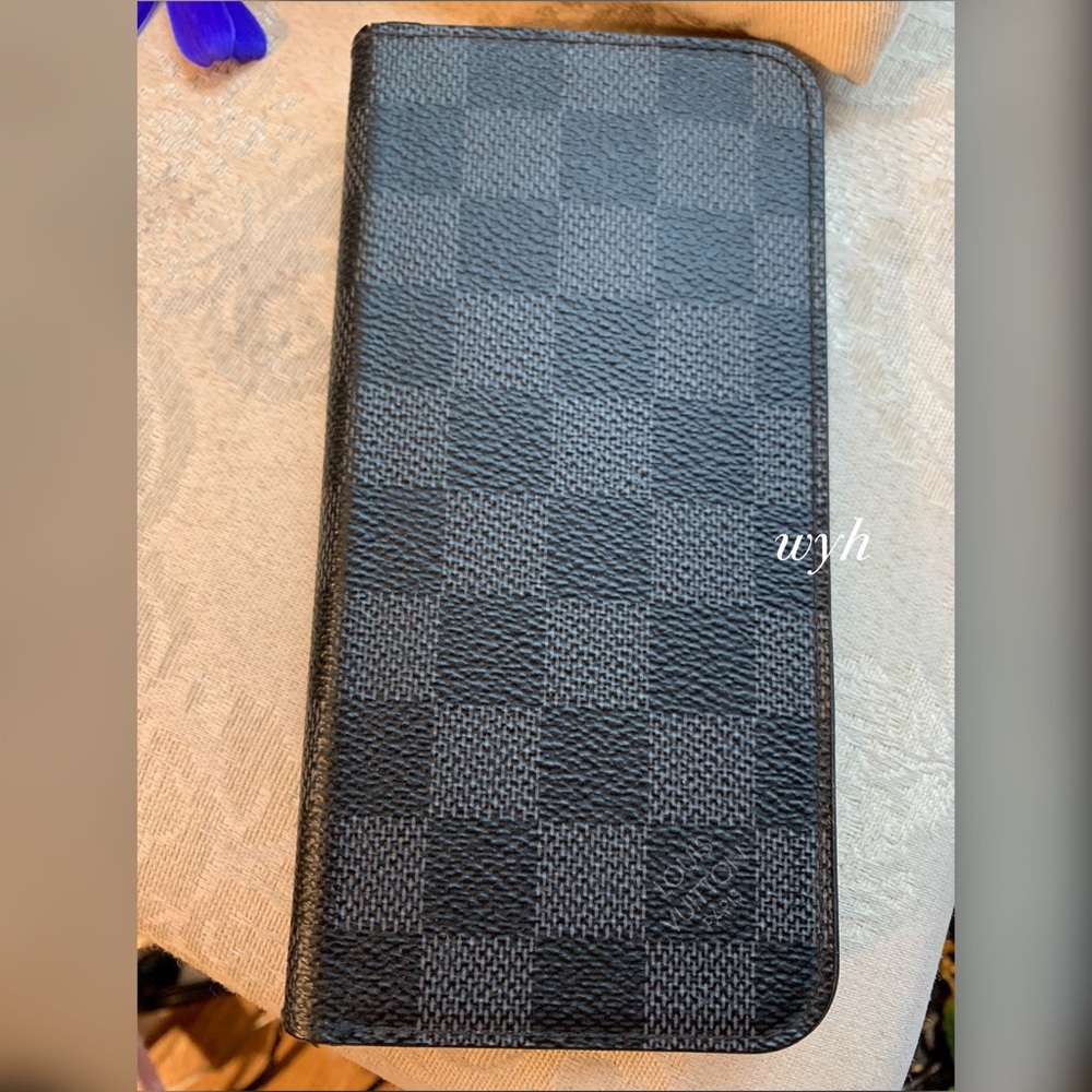 Black Louis Vuitton  iPhone 7 Plus Folio Case